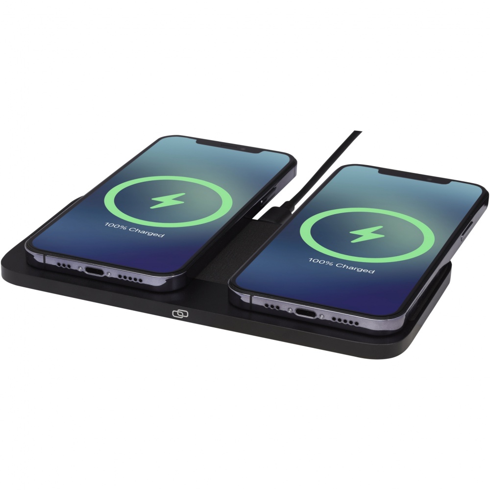 Logotrade corporate gift picture of: Hybrid 15W premium dual wireless charging pad
