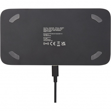 Logotrade promotional gift image of: Hybrid 15W premium dual wireless charging pad