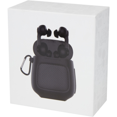Logo trade promotional merchandise picture of: Remix auto pair True Wireless earbuds and speaker