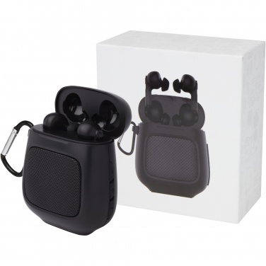 Logotrade business gifts photo of: Remix auto pair True Wireless earbuds and speaker