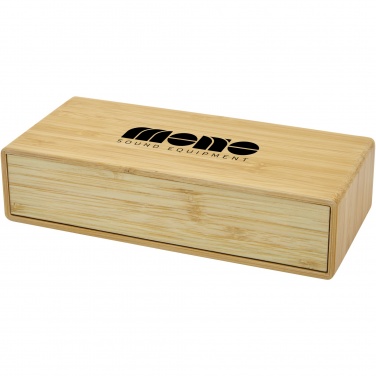 Logotrade promotional product picture of: Minata bamboo wireless charger with clock