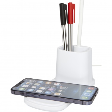 Logo trade promotional products picture of: Bright desk lamp and organizer with wireless charger