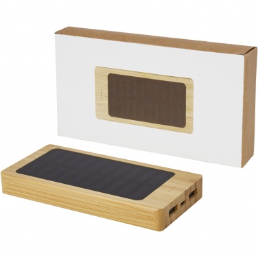 Logotrade corporate gift image of: Alata 8000 mAh bamboo solar power bank