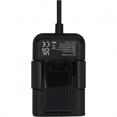 Logo trade promotional products picture of: Pilot dual car charger with QC 3.0 dual back seat extended charger