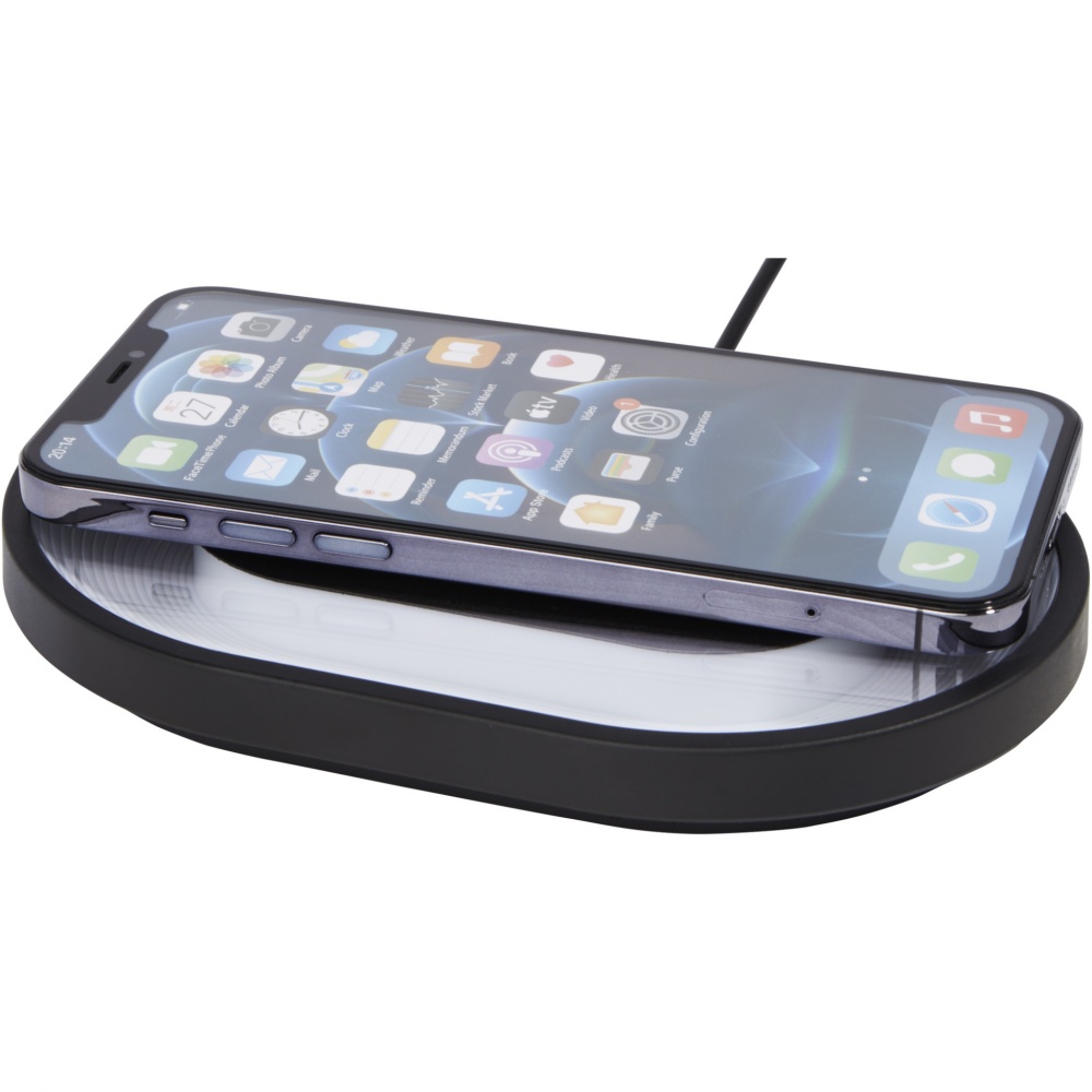 Logo trade promotional item photo of: Ray wireless charging pad with RGB mood light
