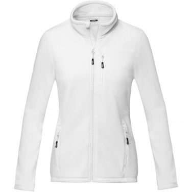 Logo trade promotional giveaways image of: Amber women's GRS recycled full zip fleece jacket