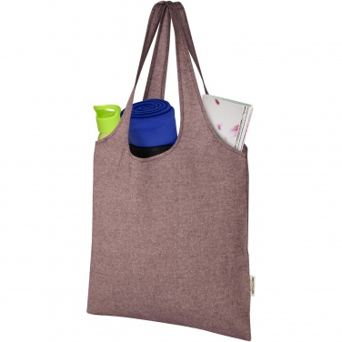 Logo trade advertising product photo of: Pheebs 150 g/m² recycled cotton trendy tote bag 7L