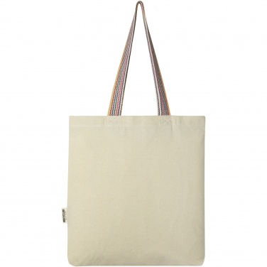 Logotrade promotional merchandise image of: Rainbow 180 g/m² recycled cotton tote bag 5L