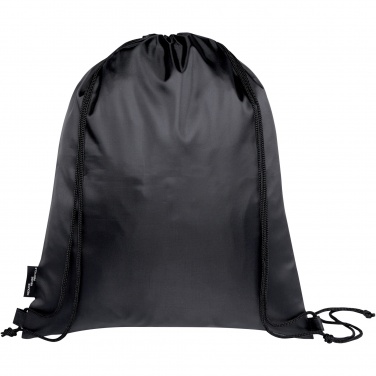 Logotrade corporate gift image of: Ash recycled foldable drawstring bag 7L