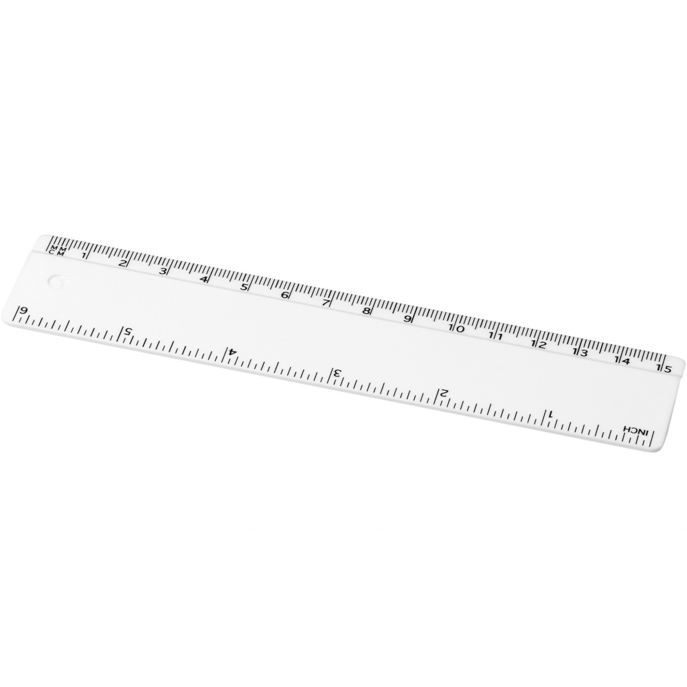 Logo trade promotional items picture of: Refari 15 cm recycled plastic ruler