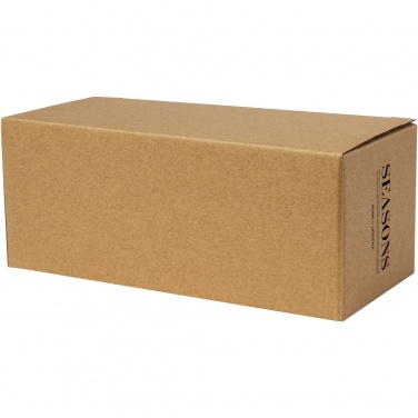 Logo trade corporate gifts image of: Manti 2-piece 100 ml double-wall glass cup with bamboo coaster 