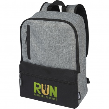 Logo trade promotional products picture of: Reclaim 15" GRS recycled two-tone laptop backpack 14L
