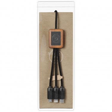 Logotrade promotional gift image of: SCX.design C29 3-in-1 bamboo cable