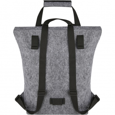 Logotrade corporate gift image of: Felta GRS recycled felt roll-top bike bag 13L