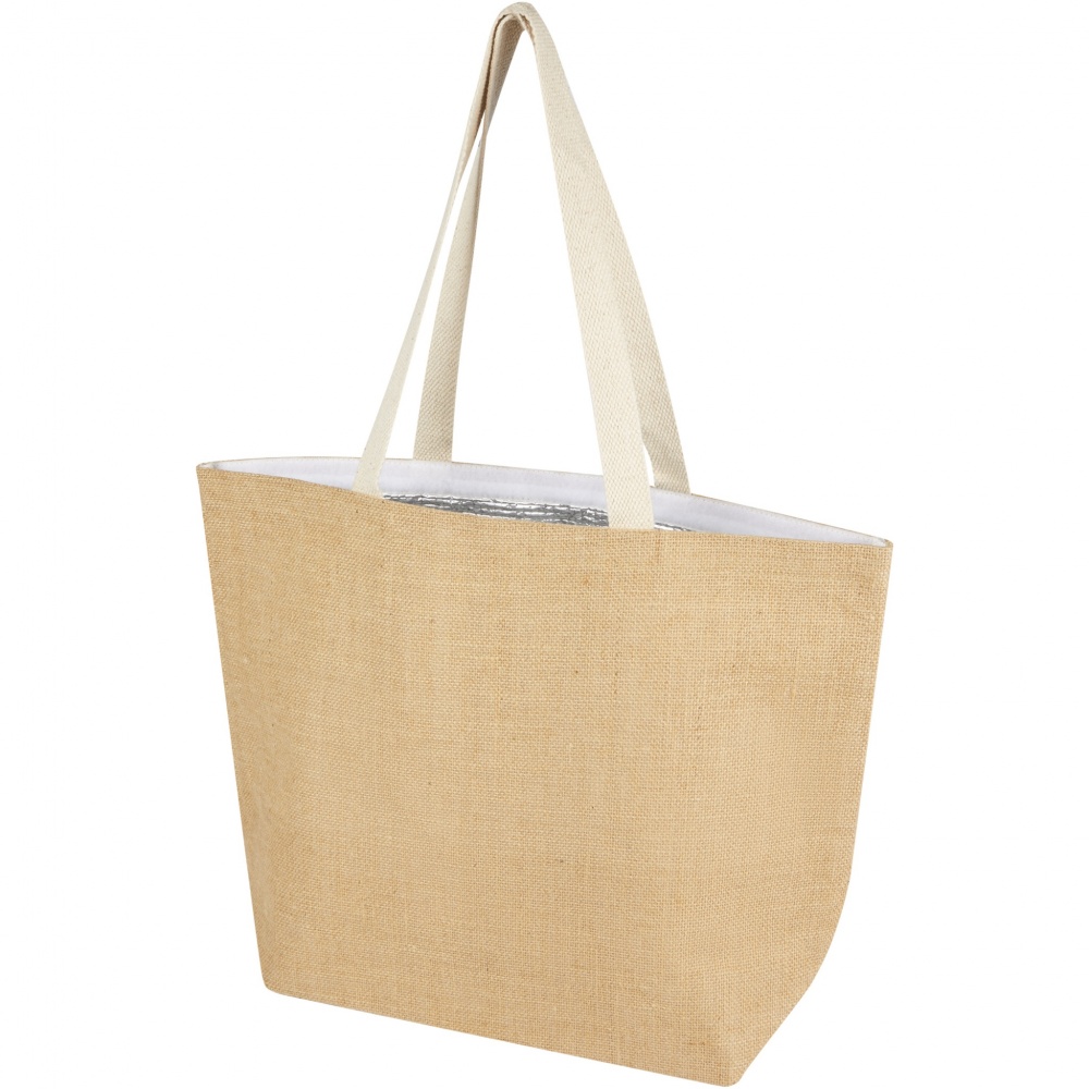 Logo trade promotional item photo of: Juta 300 g/m² jute cooler tote bag 12L