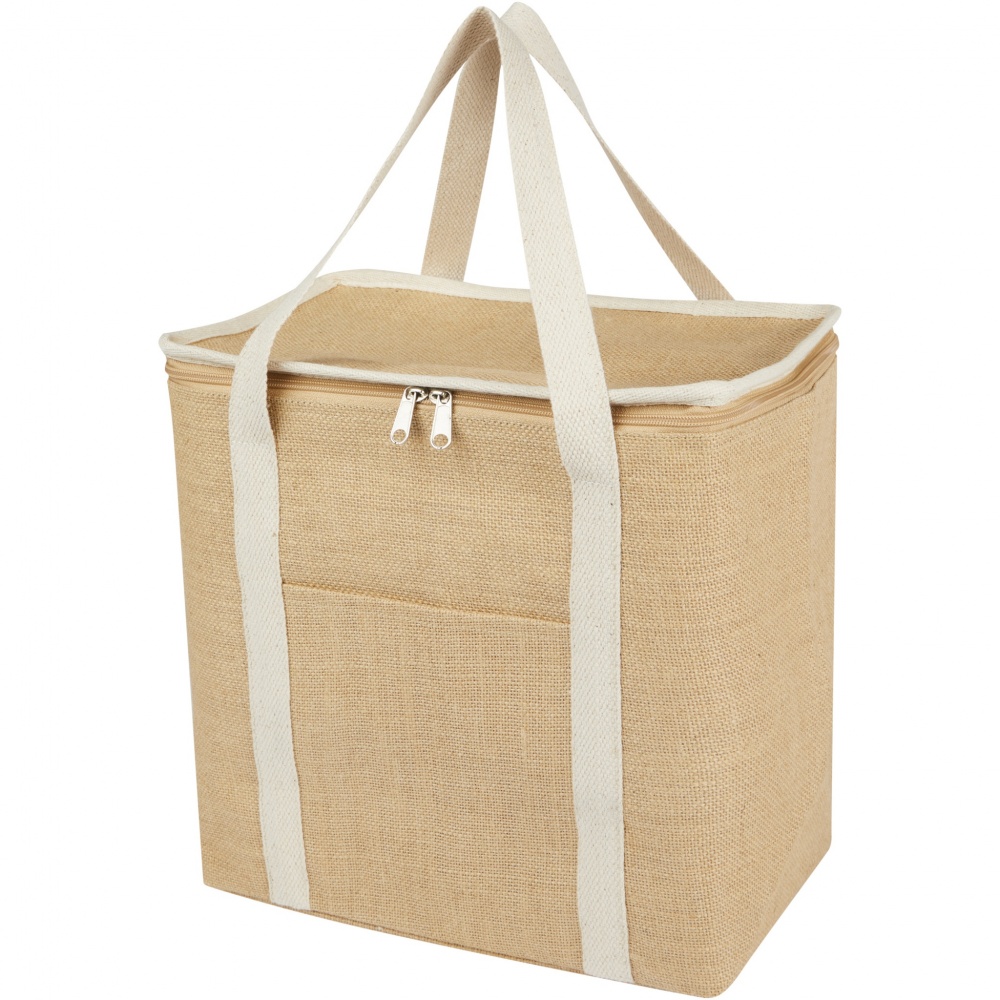 Logotrade promotional giveaways photo of: Juta 300 g/m² jute cooler bag 19L