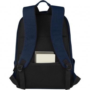 Logotrade promotional giveaway image of: Joey 15.6" GRS recycled canvas anti-theft laptop backpack 18L