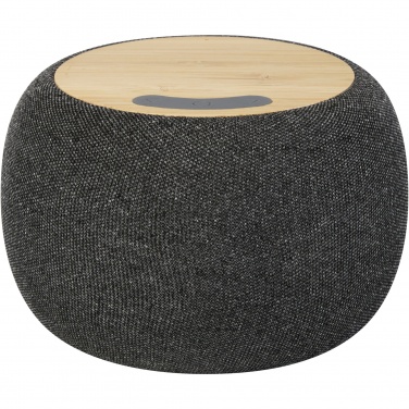 Logo trade advertising product photo of: Ecofiber bamboo/RPET Bluetooth® speaker and wireless charging pad