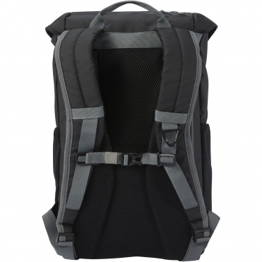 Logo trade business gifts image of: Aqua 15.6" GRS recycled water resistant laptop backpack 23L