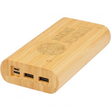 Logo trade corporate gifts picture of: Tulda 20.000 mAh bamboo power bank