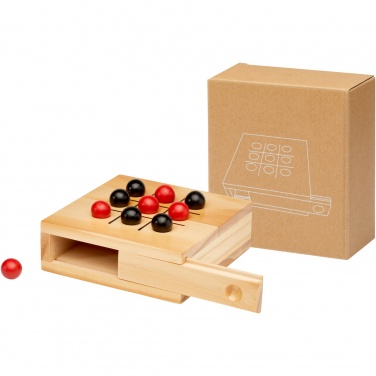 Logo trade promotional gifts image of: Strobus wooden tic-tac-toe game