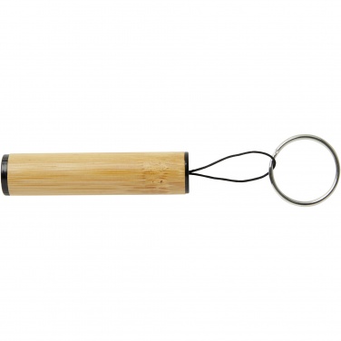 Logo trade promotional merchandise picture of: Cane bamboo key ring with light