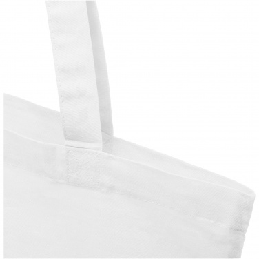 Logo trade promotional merchandise picture of: Madras 140 g/m2 GRS recycled cotton tote bag 7L