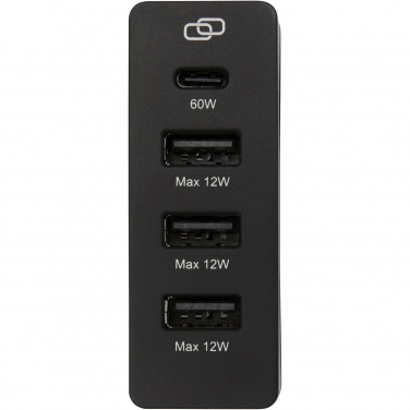 Logo trade promotional giveaways image of: ADAPT 72W recycled plastic PD power station