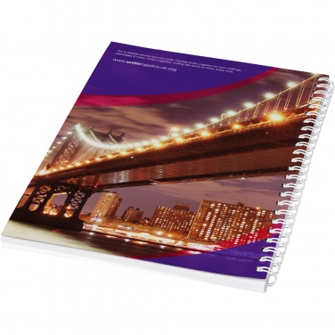 Logotrade promotional product picture of: Desk-Mate® A5 spiral notebook with printed back cover