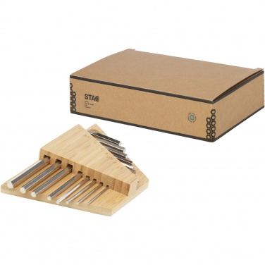 Logo trade promotional products image of: Allen bamboo hex key tool set