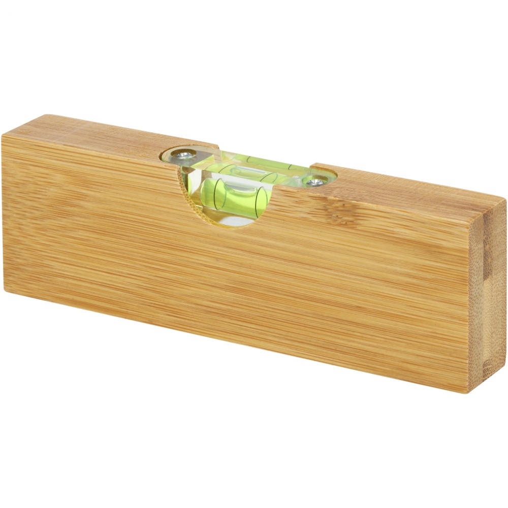 Logo trade promotional items picture of: Flush bamboo spirit level with bottle opener