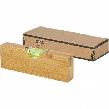 Logotrade advertising product image of: Flush bamboo spirit level with bottle opener