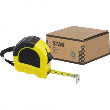 Logo trade corporate gifts image of: Rule 3-metre RCS recycled plastic measuring tape