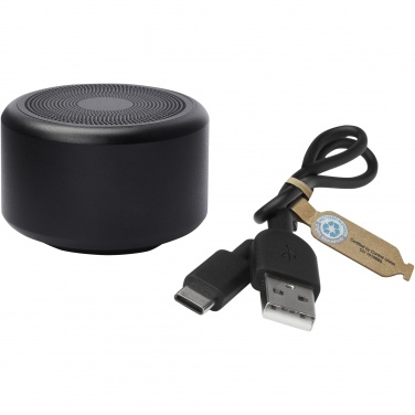 Logo trade advertising products image of: Rise 3W RCS recycled aluminium Bluetooth® mini speaker 