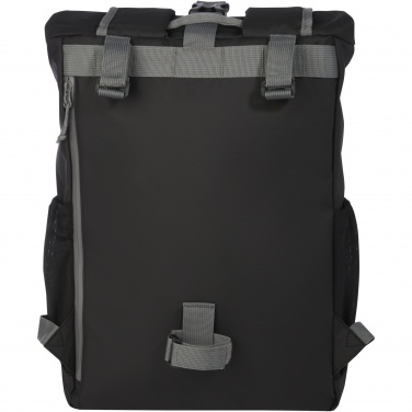 Logo trade promotional gifts picture of: Aqua 15" GRS recycled water resistant roll-top bike bag 20L