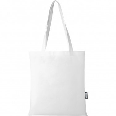 Logo trade business gifts image of: Zeus GRS recycled non-woven convention tote bag 6L