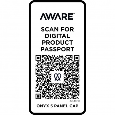 Logotrade promotional items photo of: Onyx 5 panel Aware™ recycled cap