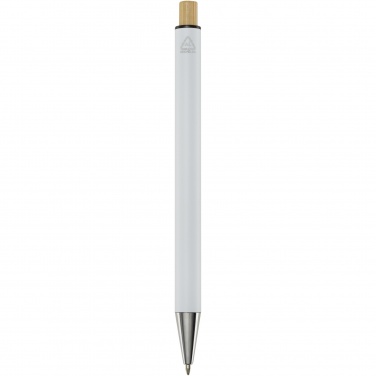 Logotrade promotional item picture of: Cyrus recycled aluminium ballpoint pen (blue ink)