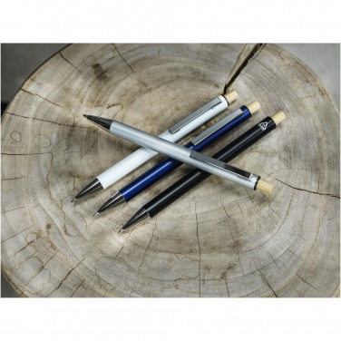 Logotrade promotional gift image of: Cyrus recycled aluminium ballpoint pen (blue ink)