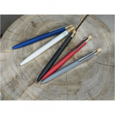 Logo trade advertising products picture of: Nooshin recycled aluminium ballpoint pen  (blue ink)