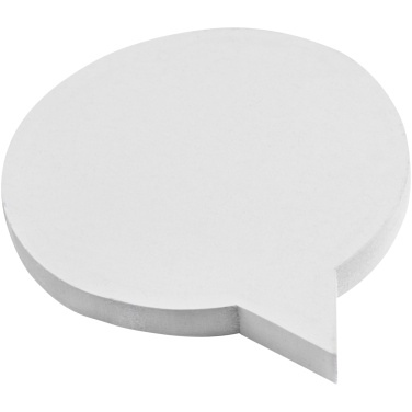 Logo trade corporate gifts image of: Sticky-Mate® speech bubble-shaped recycled sticky notes