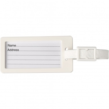 Logo trade promotional items picture of: River recycled window luggage tag