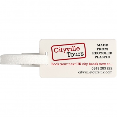 Logo trade advertising products picture of: River recycled window luggage tag