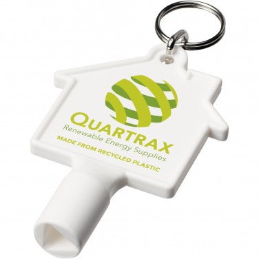 Logotrade corporate gifts photo of: Maximilian house-shaped recycled utility key keychain