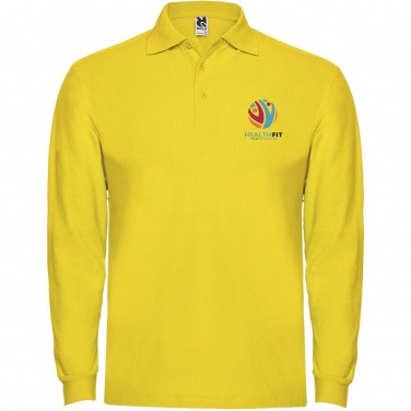 Logotrade promotional giveaway image of: Estrella long sleeve men's polo
