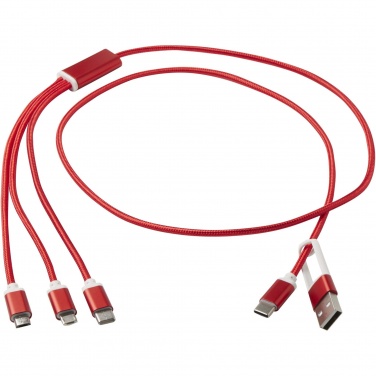 Logotrade promotional giveaways photo of: Versatile 5-1 recycled aluminium charging cable