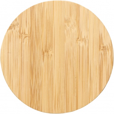 Logo trade promotional merchandise picture of: Essence 15W bamboo wireless charging pad