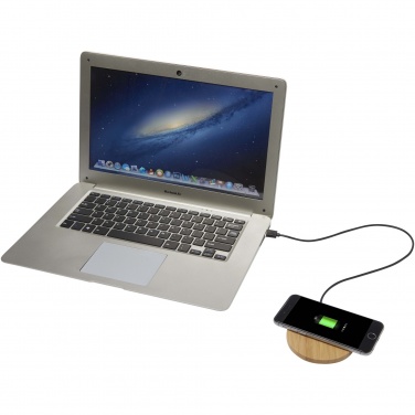 Logotrade advertising products photo of: Essence 15W bamboo wireless charging pad