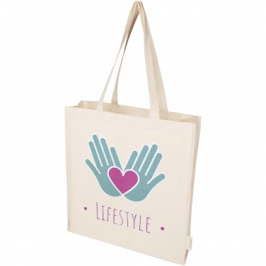 Logo trade corporate gifts picture of: Orissa 180 g/m² organic full gusset tote bag 14L