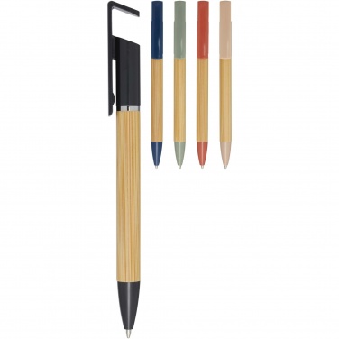 Logo trade promotional merchandise photo of: Delfina phone holder pen